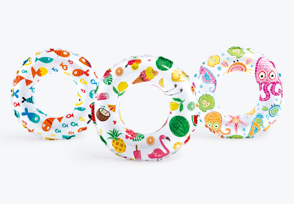 Круг надувной 61см, 6-10 лет, 3 вида