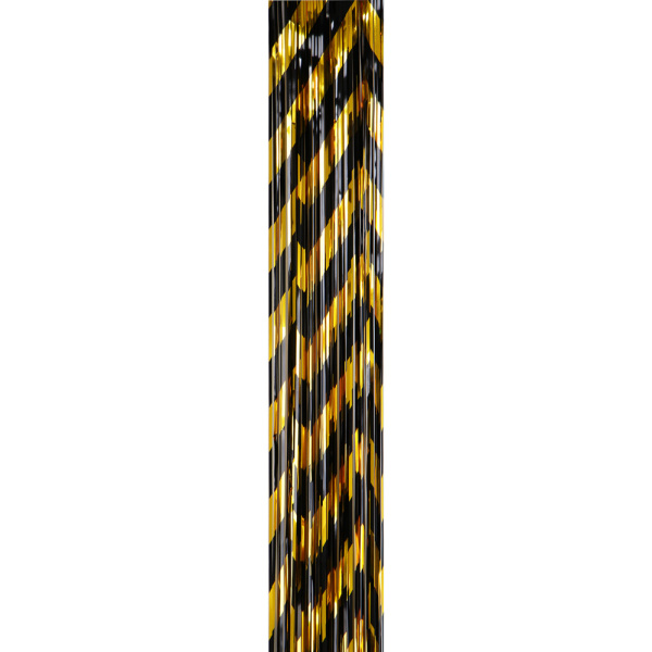 яДождик 1,0м черный-золото с узором