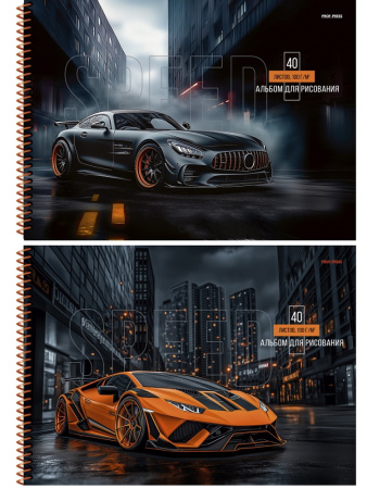 Альбом/гребень 40л Красивые автомобили-3