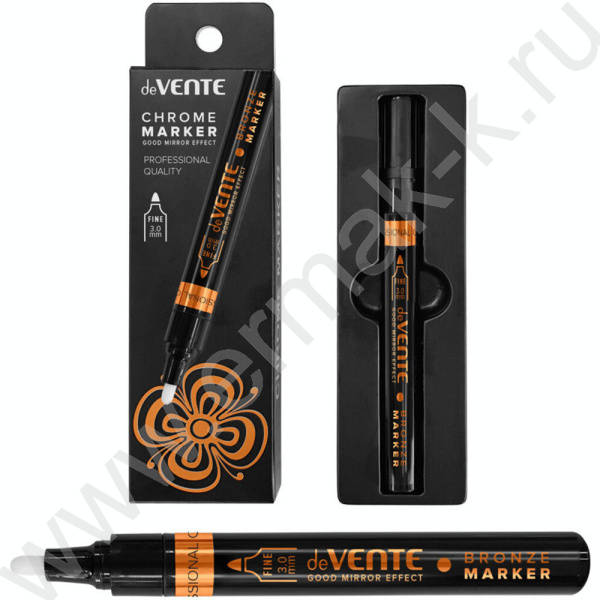 Маркер зеркальный бронзовый перманентный Bronze 3мм