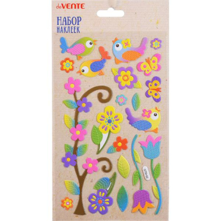 Наклейки объемные Welcome Spring! 12*20см