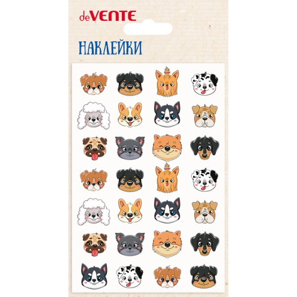 Наклейки А5 Dogs-stickers, объёмные многоразовые