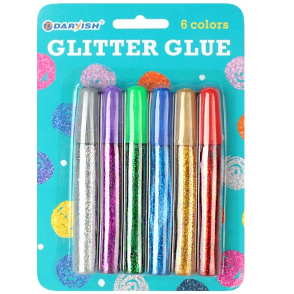 Гель  6цв. с блестками 10мл