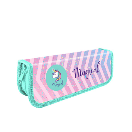 Пенал 1отд.  узкий/д  Магия единорожки АКЦИЯ
