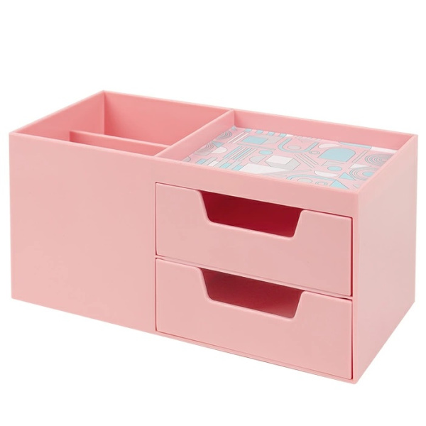 Подставка /канц.принадл. 5 секций Розовый