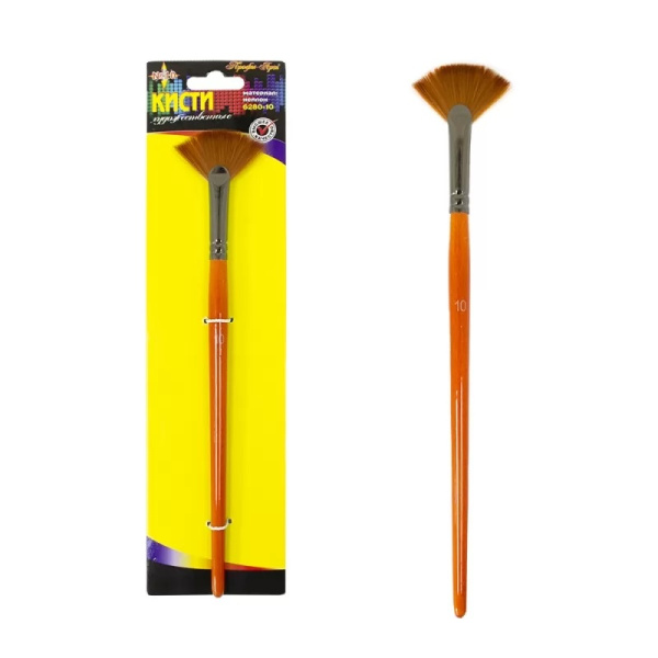 Кисть синтетика  №10 веерная
