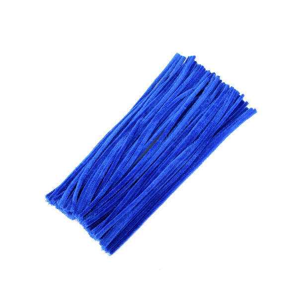 Пушистая проволока 30см/25шт Синий светлый