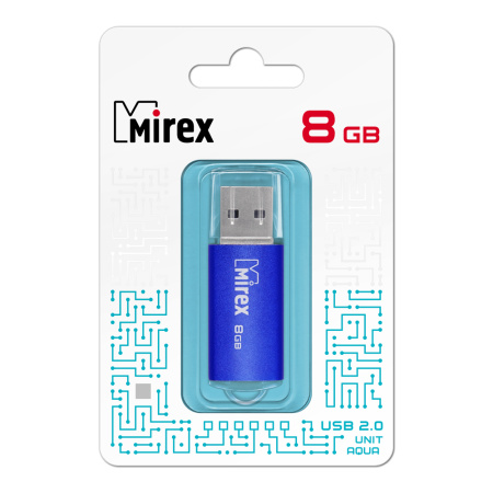 Флэшка  8Gb Unit синий, метал.корпус