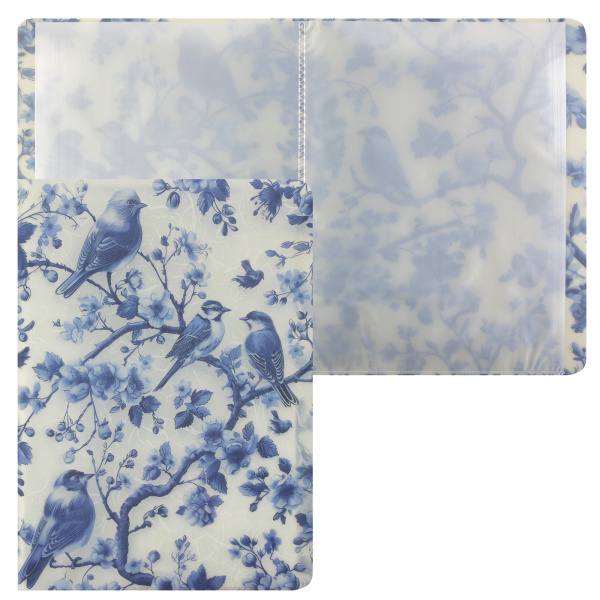 Папка 20 вклад Blue birds полупрозр., волокнистая структура