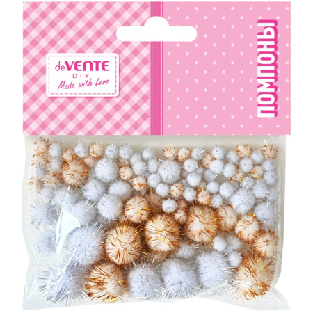 Набор д/творчества Пушистые помпоны Ассорти Diy Glitter Pompoms