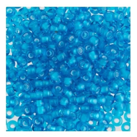Бисер голубой 2мм 50г тонированный круглый