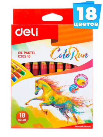 Мелки Пастель ColoRun 18цв. маслян.