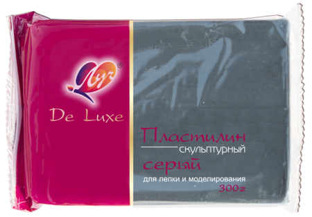 Пластилин скульптурный 0,3кг Серый