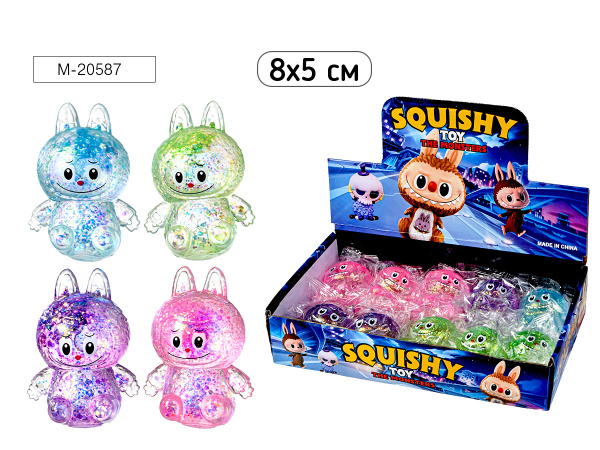 Игрушка Антистресс Зубастик блеск