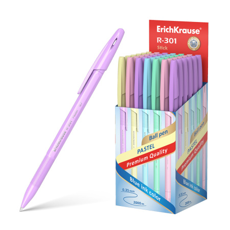 Ручка шарик. EK R-301 Pastel Stick синяя 0,7мм