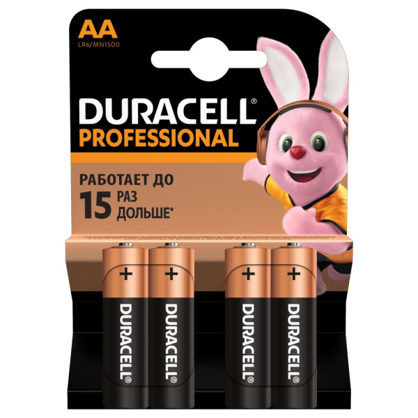 э/п Duracell пальчик. LR06 -АА Basic алкалин 4BL/16BL отрывной