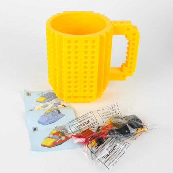 Конструктор-кружка 400мл Желтая
