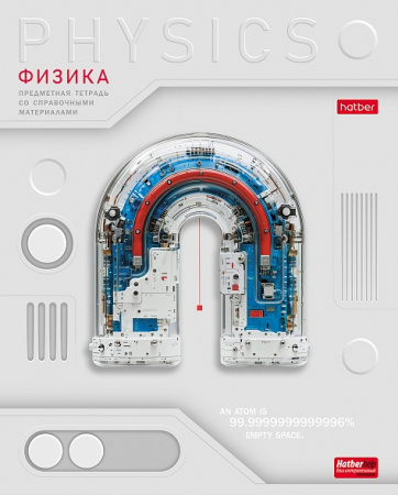 Тетрадь темат. 48л Техно Физика, выб.лак