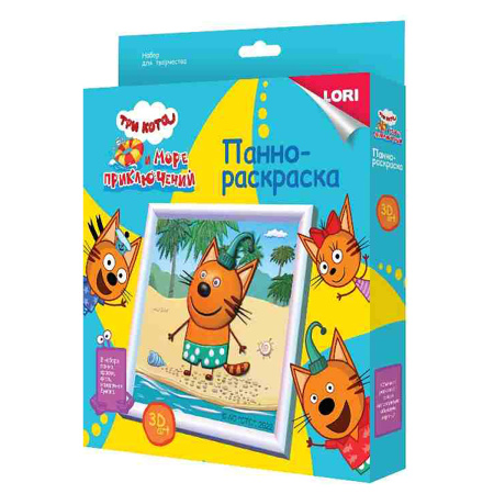 Раскраска-панно 3DArt Три кота. Компот