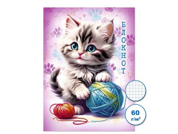 Блокнот А6  32л Кошки 3