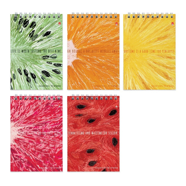 Блокнот/гребень  А6 40л Exotic Fruits