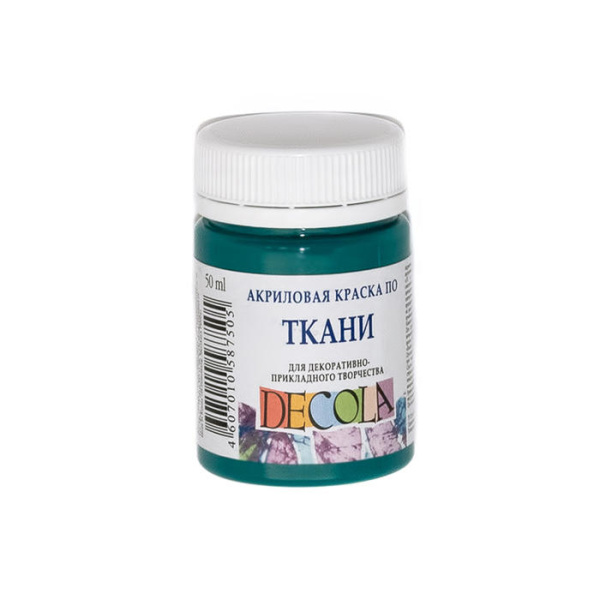 Акрил ткань изумрудная Декола  50мл