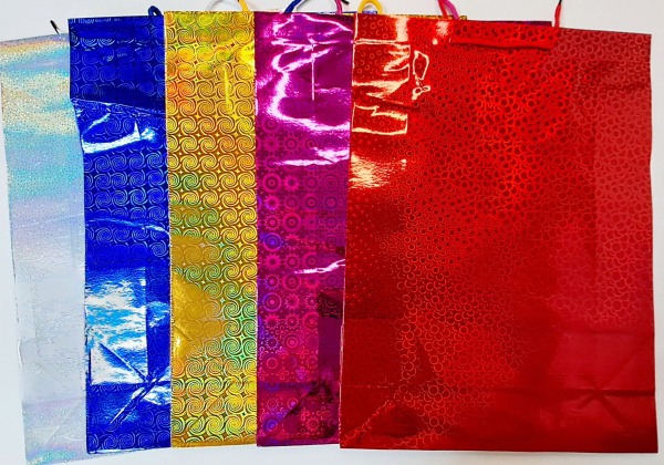 Пакет подарочный 32*45 Голография