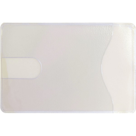 Карман д/пластик карт самоклеющийся 65x98 мм, прозрач, 2шт/уп