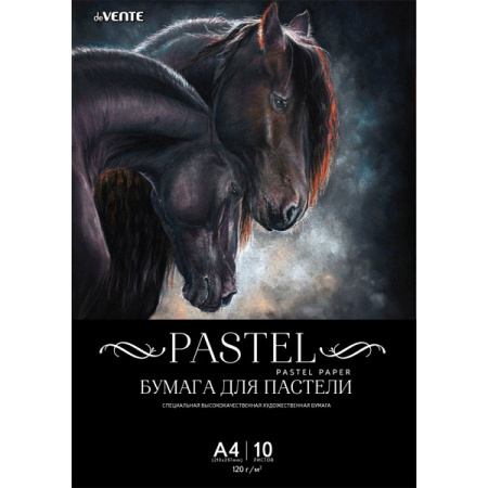 Папка/пастели А4 10л Черная, 120 г/м