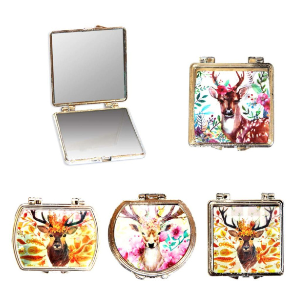 Зеркало складное 3D Олень  6см