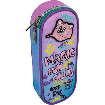 Пенал овальный Magic Club, резинка на клапане АКЦИЯ