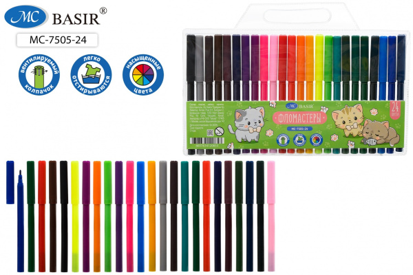 Фломастеры Котята 24цв.