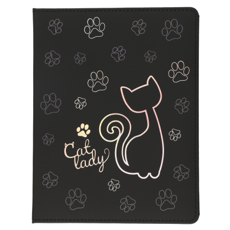 Дневник шк. 7БЦ/д. Cat Lady иск. кожа, поролон, тисн.фольгой