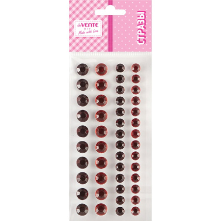Наклейки-стразы Diy Two tone rhinestones (коричневые, красные)