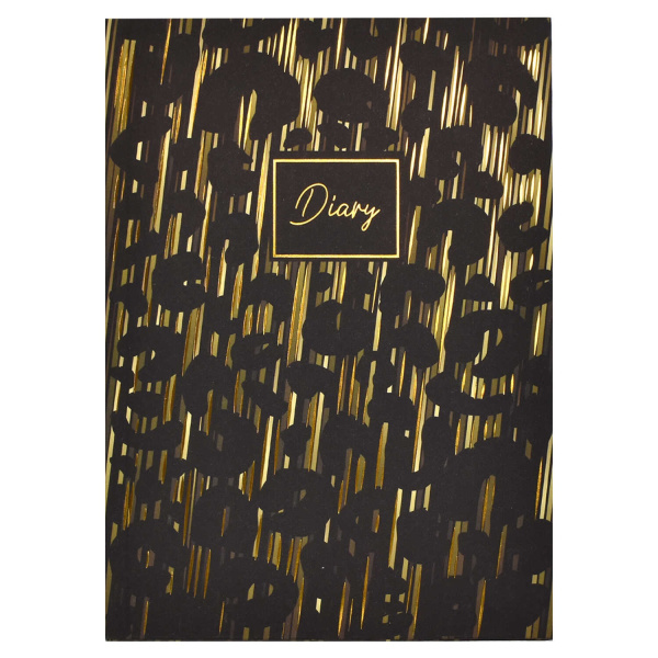 Ежедневник А5 Инт.обл. Diary Лео принт, 80л, софт-тач вел АКЦИЯ