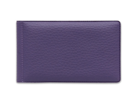 Визитница  40 визиток экокожа Стандарт сирень матовая