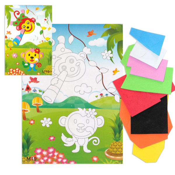 Мозаика из фоамирана Обезьянки