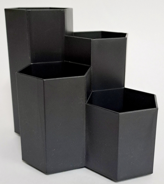 Подставка /канц.принадл. Соты черная