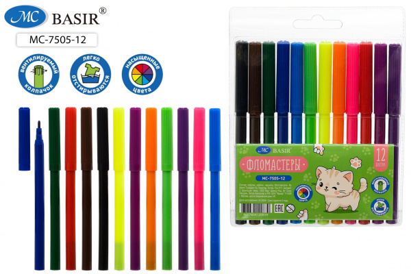 Фломастеры Котята 12цв.