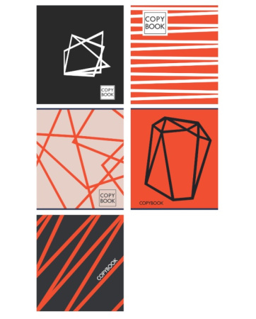 Тетрадь линия 48л Офис элементы