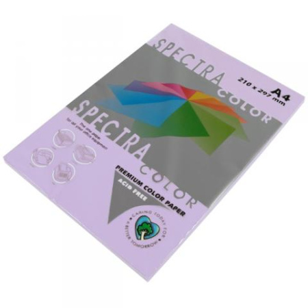 Бумага цв А4 Spectra Color 20л Лаванда пастель 80гр/м